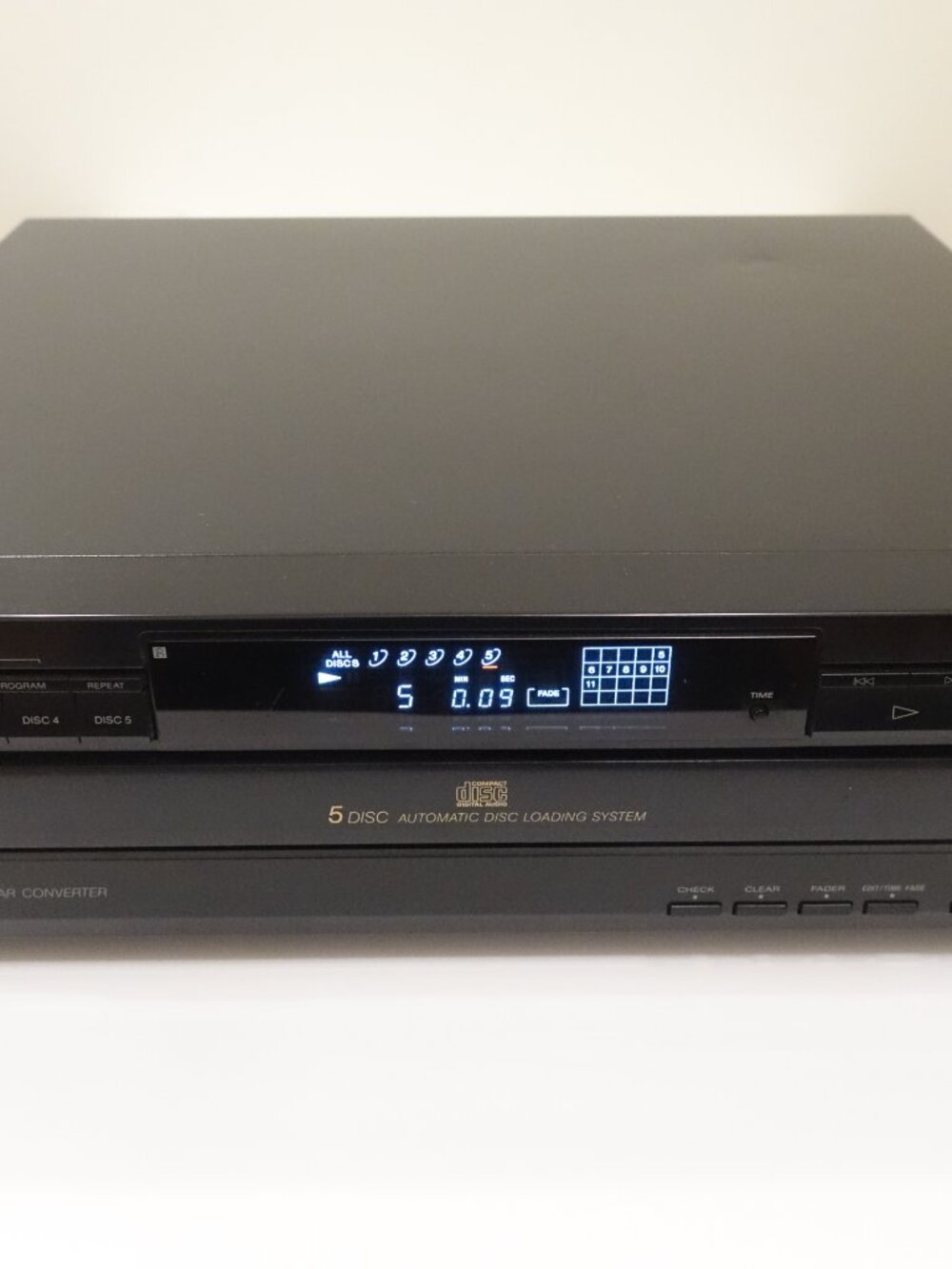 Sony CDP-C325 5 Disc CD Changer Automatic Disc Loading System - Picture 2 of 12
